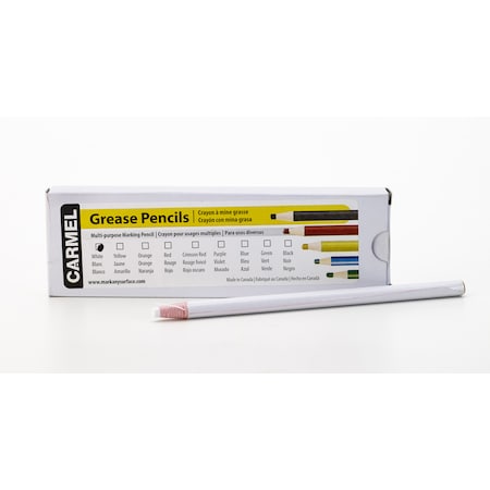 Mutual Industries Peel-Off Multi-Purpose China Marker, PK2, WHITE Color Family, 2 PK M822-79
