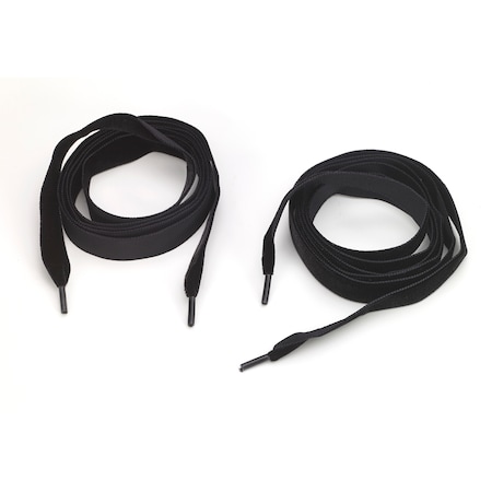 Pearl Velvet 5/8 In Tipped Laces, 54 In Lengths, Black (2Pk) M8900-9999-54V
