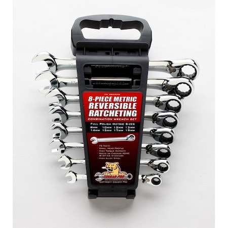 Cougar Pro Rev Ratch Comb Wrench Met FP M8MRCW