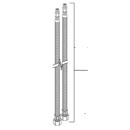 American Standard Hot Supply Hose For Adm-Rp- M920013H-0070A