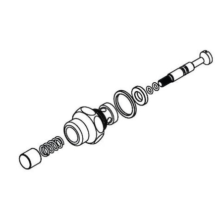 American Standard Valve Assembly F/1Pedal 7680110-Rp M962778-0020A