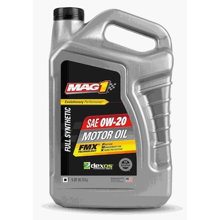 Mag 1 Engine Oil, 0W-20, Synthetic, 5 Qt. MAG65828