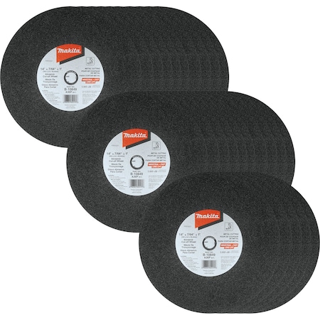 Makita Cut-Off Wheel, 14" x 1" x 7/64", PK25 B-10849-25