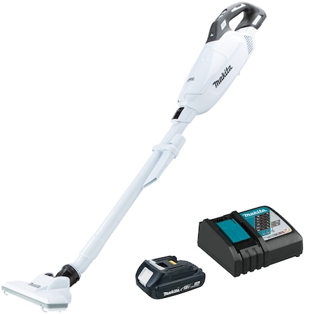 Makita Cordless Upright Vacuum, 9", 42cfm, 3.1lb XLC10R1W