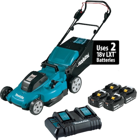 Makita Lxt 21" Lawn Mower Kit W/4 Batteries 36V XML10CM1