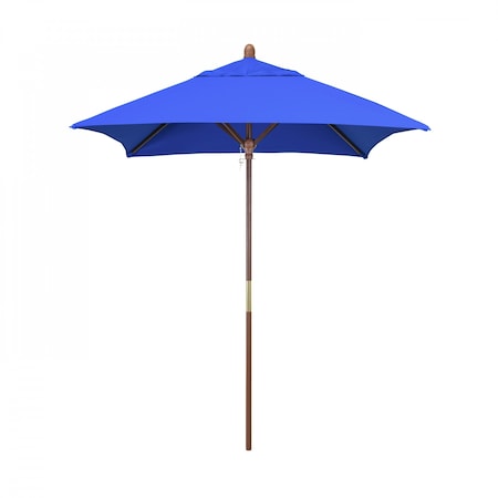 California Umbrella Patio Umbrella, Square, 102.63" H, Sunbrella Fabric, Pacific Blue 194061035528