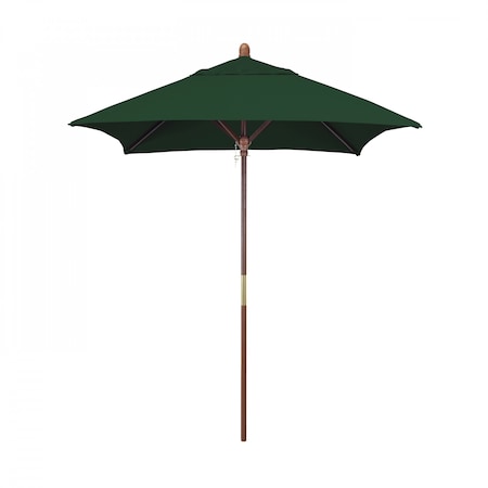 California Umbrella Patio Umbrella, Square, 102.63" H, Sunbrella Fabric, Forest Green 194061035580