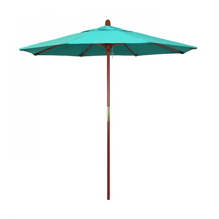California Umbrella Patio Umbrella, Octagon, 93.13" H, Sunbrella Fabric, Aruba 194061035788