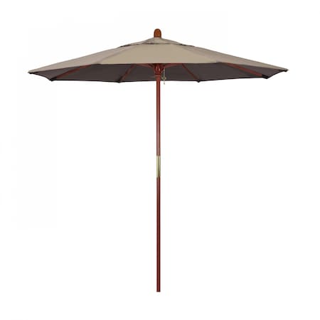 California Umbrella Patio Umbrella, Octagon, 93.13" H, Sunbrella Fabric, Taupe 194061035894