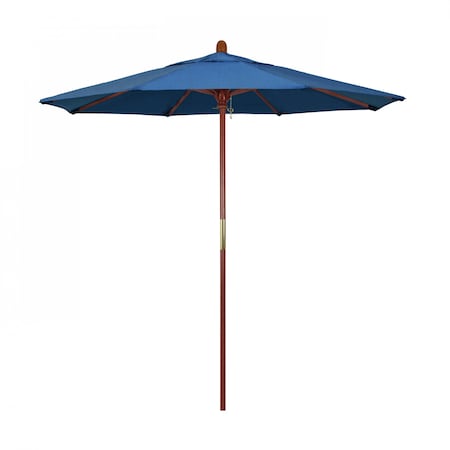 California Umbrella Patio Umbrella, Octagon, 93.13" H, Sunbrella Fabric, Regatta 194061035931
