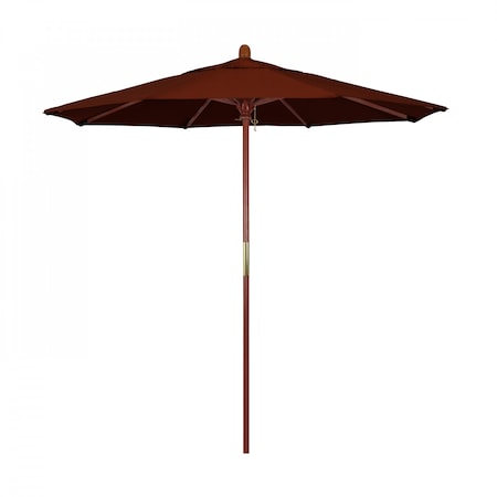 California Umbrella Patio Umbrella, Octagon, 93.13" H, Pacifica Fabric, Brick 194061036389