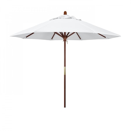California Umbrella Patio Umbrella, Octagon, 97.5" H, Olefin Fabric, White 194061036945