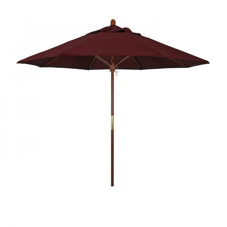 California Umbrella Patio Umbrella, Octagon, 97.5" H, Pacifica Fabric, Burgundy 194061037263