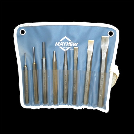 まいきー Mayhew Punch/Chisel Kit, 754K 8Pc MAY61025 | Zoro