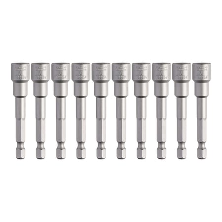 Vessel Power Bit 1/4" Hex B, A/F7x65 Nuts, PK10 MB45AF765