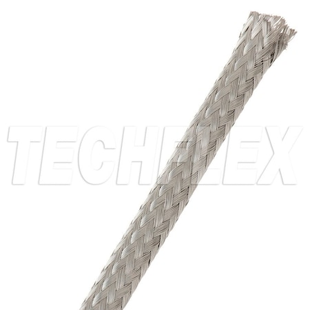 Techflex Braided Cable Sleeve, 13/64 in Inside Dia., 100 ft, Copper, Silver MBN0.20SV