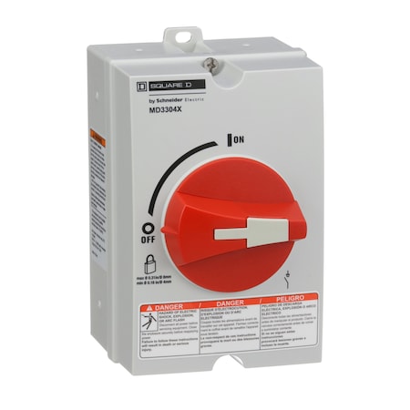Square D Nonfusible Enclosed Single Throw Disconnect Switch
