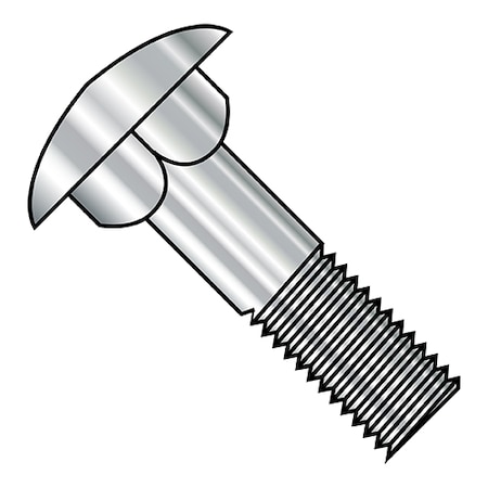 Zoro Select Carriage Bolt, 35 mm L, 316 Stainless Steel, Plain, 200 PK M835D603A4