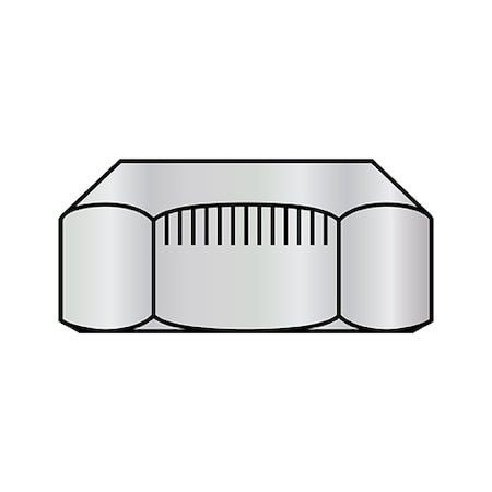 Zoro Select Lock Nut, M10, Steel, Class 10, Wax, 1000 PK M10125NO