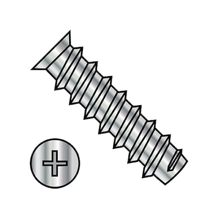 Zoro Select Wood Screw, M6.3, 13 mm, Nickel Steel Flat Head Phillips Drive, 7000 PK M6.313DEPFN