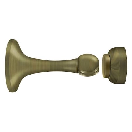 Deltana Magnetic Door Holder 3" Antique Brass MDH30U5