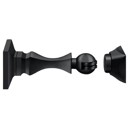 Deltana Magnetic Door Holder 3-1/2" Black MDH35U19