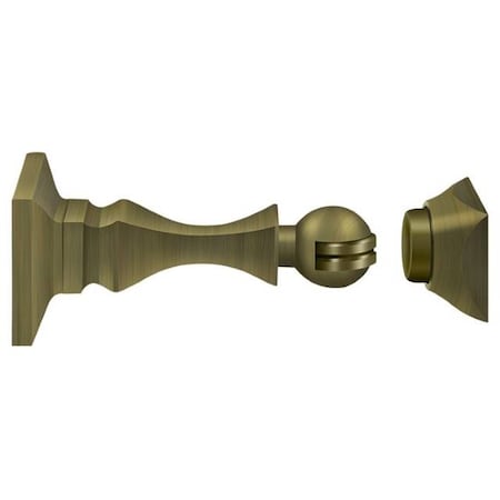 Deltana Magnetic Door Holder 3-1/2" Antique Brass MDH35U5
