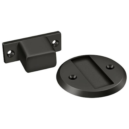 Deltana Magnetic Door Holder Flush 2-1/2" Diameter Oil Rubbed Bronze MDHF25U10B