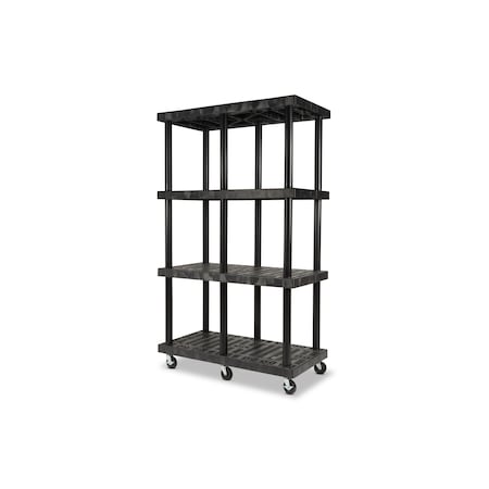 Spc Industrial Dura-Shelf, Mobile, 48"x24", 4-Shelf System MDS4824X4