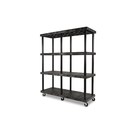 Spc Industrial Dura-Shelf, Mobile, 66"x24", 4-Shelf System MDS6624X4