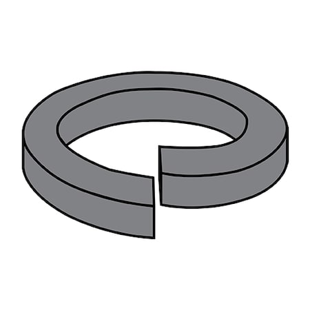 Zoro Select Split Lock Washer, For Screw Size M12 Steel, Thermal Black Finish, 7000 PK MD12WSH
