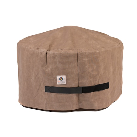 Duck Covers Elite Cappuccino Patio Round Fire Pit Cover, 36" Dia x 20"H MFPR3620