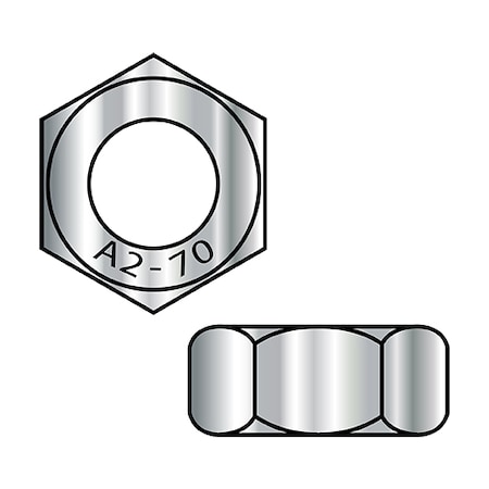 Zoro Select Hex Nut, M6-1.00, Stainless Steel, Not Graded, Plain, 4000 PK MI64032A270