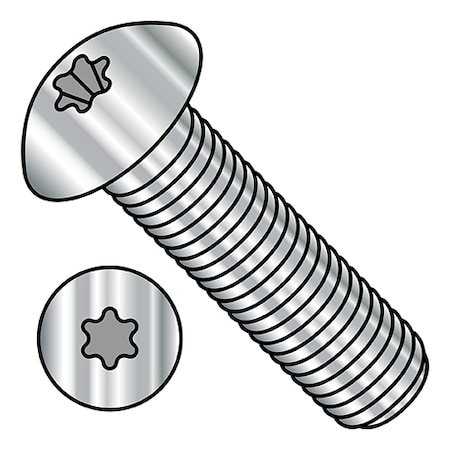 Sheet Metal Screw, M6 x 14 mm, 18-8 Stainless Steel Torx Drive, 3000 PK