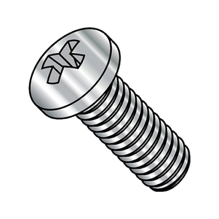 Zoro Select M6-1.0X40 JIS METRIC PHIL PAN MS A2 STAINLESS STEEL MJ640MPPA2