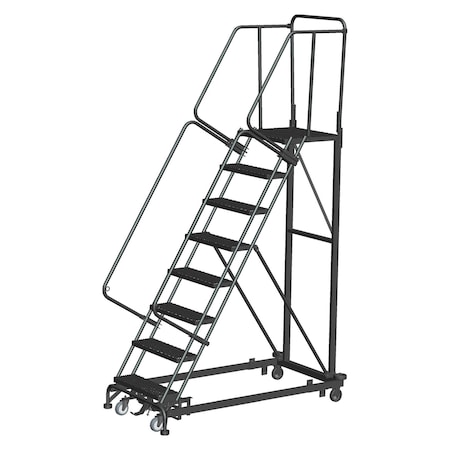 Ballymore Safety Rolling Ladder, Steel, 80 in.H ML083221X