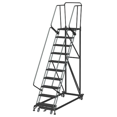 Ballymore Safety Rolling Ladder, Steel, 100 in.H ML103221G