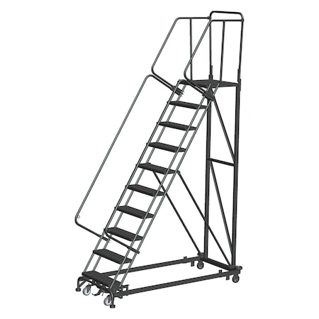 Ballymore Safety Rolling Ladder, Steel, 100 in.H ML103221P