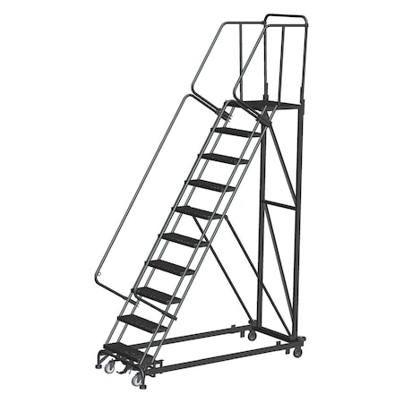 Ballymore Safety Rolling Ladder, Steel, 100 in.H ML103221X