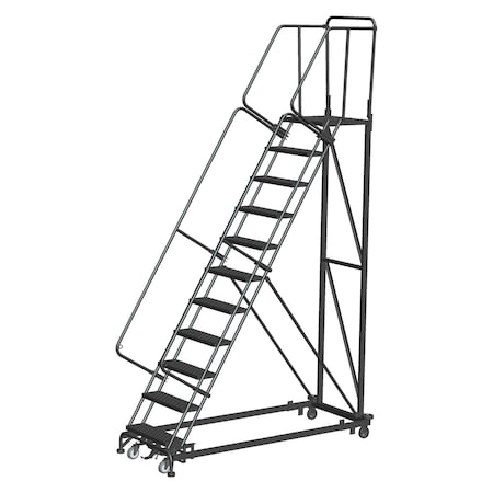 Ballymore Safety Rolling Ladder, Steel, 110 in.H ML113221P
