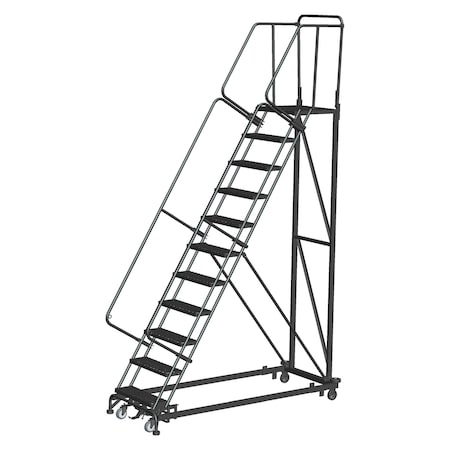 Ballymore Safety Rolling Ladder, Steel, 110 in.H ML113221X