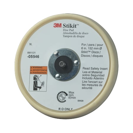 3M Stikit Low Profile Finishing Dis Pad, 6"X11/16" MMM5546