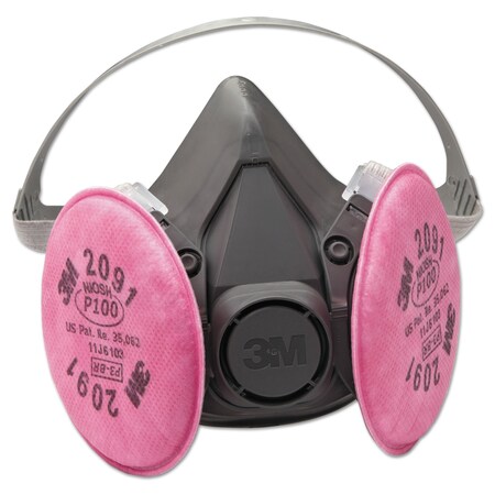 3M Half Facepiece Respirator 6000 Series, R 70070614444