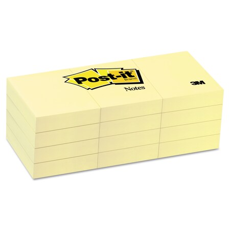 Post-It Original Pads in Canary Yellow, PK12 653