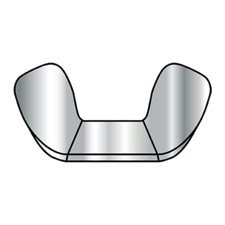 Zoro Select Wing Nut, M5-0.80, Stainless Steel, 10.5 mm Ht, 22 mm Max Wing Span, 2000 PK M5NWCA4