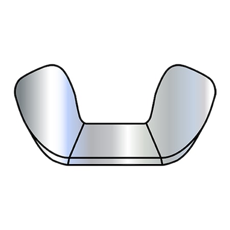Zoro Select Wing Nut, M6-1.00, Steel, 14.4 mm Ht, 27.9 mm Max Wing Span, 2000 PK M6NWC
