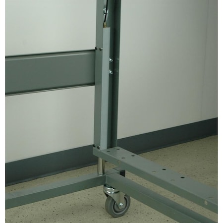 Stackbin Workbench, Mobile, Hand, Crank, Lift, Adj. S9630-2500