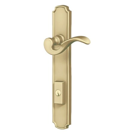 Baldwin Keyed Entry Keyed Entry Satin Brass with Brown MP002.060.ACT3X