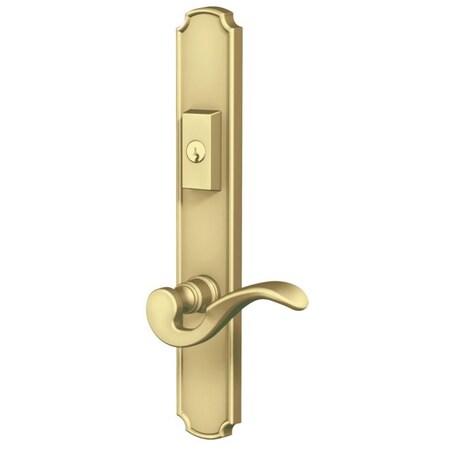 Baldwin Keyed Entry Keyed Entry Satin Brass with Brown MP002.060.ACT4X