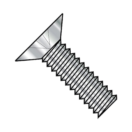 Zoro Select #0-80 x 1/2 in Phillips Flat Machine Screw, Plain Steel, 5000 PK -008MP1188